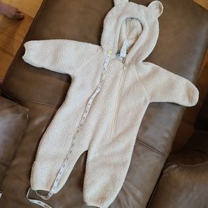 LL Bean Infant Hi-pile fleece Bear Bunting